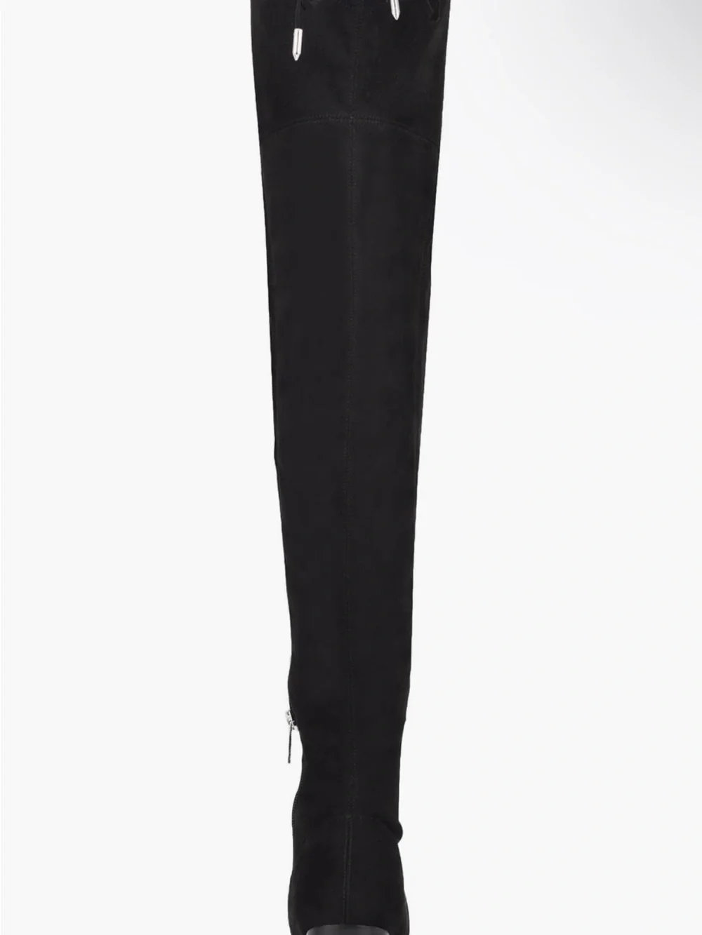 Marc Fisher Octavie Black Suede Over-the-Knee Block Heel Boots